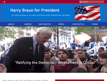 Tablet Screenshot of braunforpresident.us